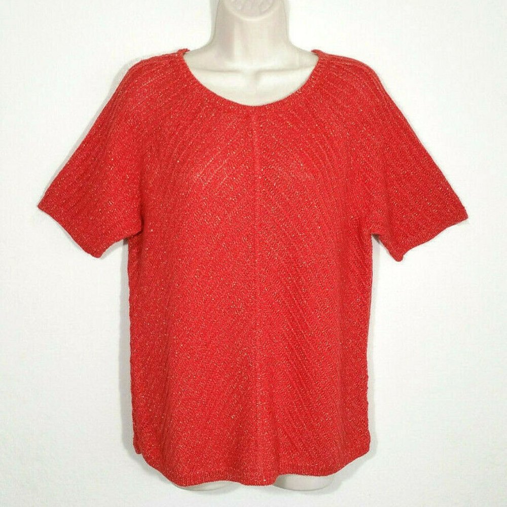 TALBOTS Petites Sparkly Knit Sweater 4309E1M
